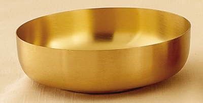 Gold Open Ciborium  6 inch diameter bowl